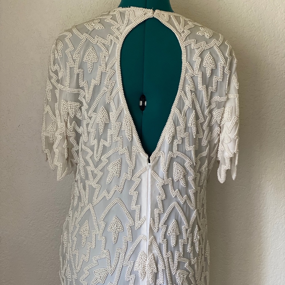 SOLDLaurence Kazar//Pearls Beaded/Ivory/White/Wedding - Picture 5 of 8